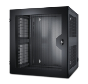 Picture of APC NetShelter 13U Wallmount Rack Cabinet Vented Door Double Hinged Server Depth