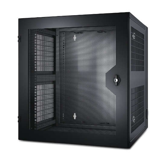 Picture of APC NetShelter 13U Wallmount Rack Cabinet Vented Door Double Hinged Server Depth