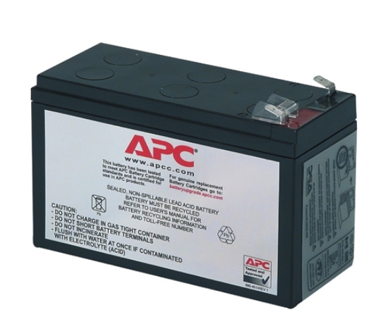 Picture of APC Replacement Battery Cartridge, Valve regulated lead–acid battery, 7Ah, 12VDC, 2-year warranty