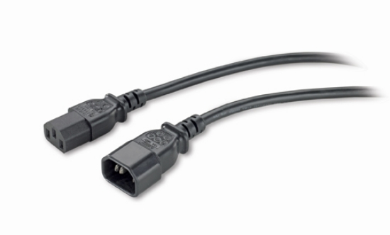Picture of APC PWR Cord C13 - C14, 0.6 m Black 0.61 m C13 coupler C14 coupler