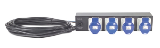 Picture of APC Rack PDU Extender, Basic, 2U, 32A, 230V, (4) IEC 309-32 power distribution unit (PDU) 4 AC outlet(s) Black
