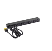Picture of APC NetShelter Basic Rack PDU, 1U, 1PH, 3.7kW 230V 16A or 3.3kW 208V 16A, x12 C13 outlets, C20 cord
