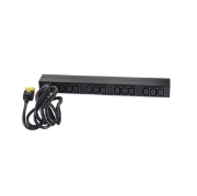 Picture of APC NetShelter Basic Rack PDU, 1U, 1PH, 3.7kW 230V 16A or 3.3kW 208V 16A, x12 C13 outlets, C20 cord