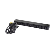 Picture of APC NetShelter Basic Rack PDU, 1U, 1PH, 3.7kW 230V 16A or 3.3kW 208V 16A, x12 C13 outlets, C20 cord