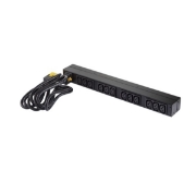 Picture of APC NetShelter Basic Rack PDU, 1U, 1PH, 3.7kW 230V 16A or 3.3kW 208V 16A, x12 C13 outlets, C20 cord