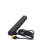 Picture of APC NetShelter Basic Rack PDU, 1U, 1PH, 3.7kW 230V 16A or 3.3kW 208V 16A, x12 C13 outlets, C20 cord
