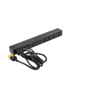Picture of APC NetShelter Basic Rack PDU, 1U, 1PH, 3.7kW 230V 16A or 3.3kW 208V 16A, x12 C13 outlets, C20 cord
