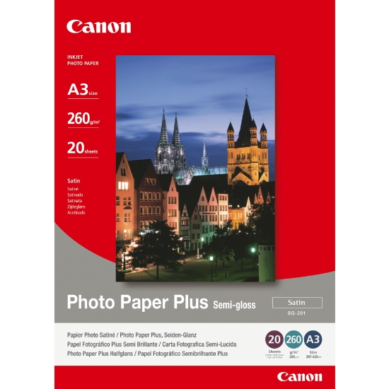 Picture of Canon SG-201 Semi-Gloss Photo Paper Plus A3 - 20 Sheets