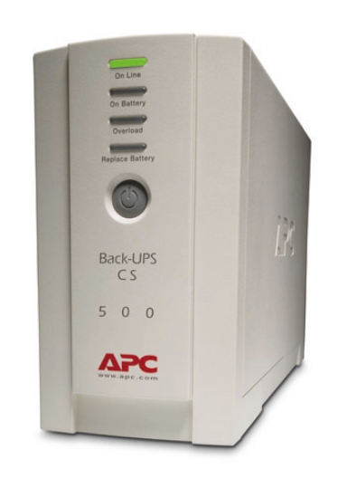 Picture of APC Back-UPS, 500VA/300W, Tower, 230V, 4x IEC C13 Outlets , User Replaceable Battery