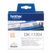 Afbeeldingen van Brother DK-11204 labelprinter-tape Zwart op wit