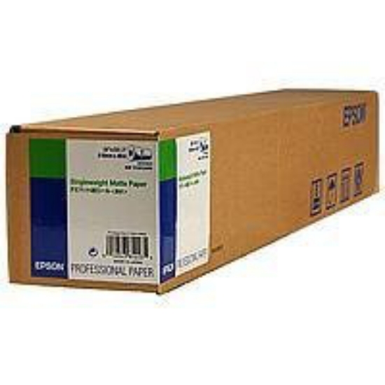 Picture of Epson Singleweight Matte Paper Roll, 24" x 40 m, 120g/m²