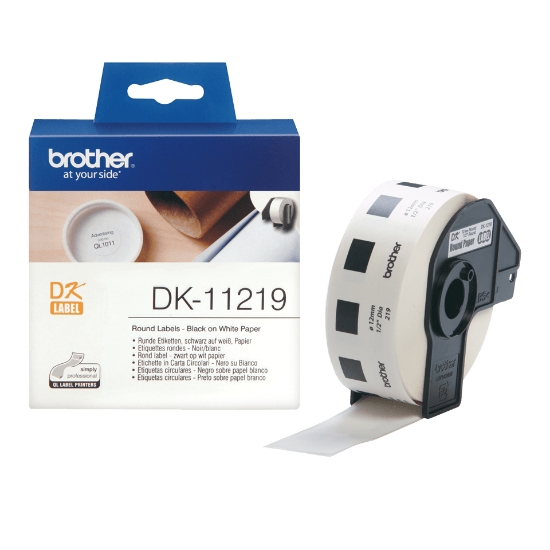 Picture of Brother DK-11219 printer label White
