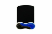 Picture of Kensington Duo Gel Mouse Pad with Integrated Wrist Support - Blue/Smoke