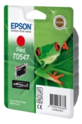 Picture of Epson Singlepack Red T0547 Ultra Chrome Hi-Gloss