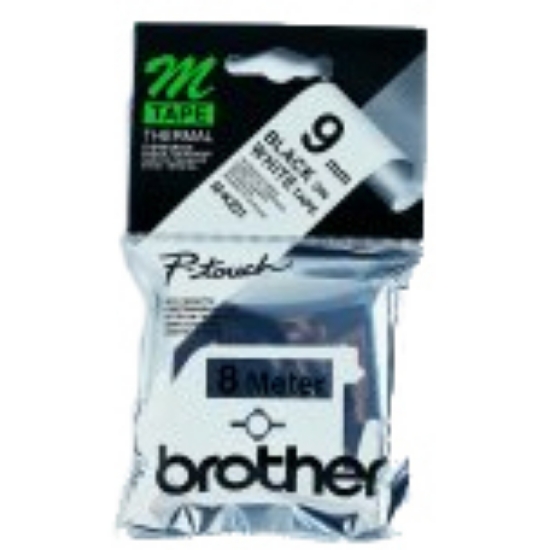 Picture of Brother M-K221B label-making tape Black on white