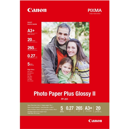 Picture of Canon PP-201 Glossy II Photo Paper Plus A3 Plus - 20 Sheets
