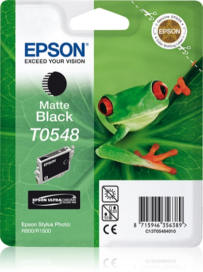 Picture of Epson Singlepack Matte Black T0548 Ultra Chrome Hi-Gloss