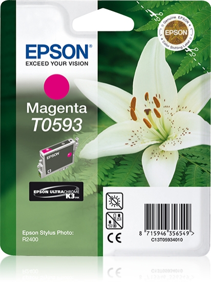 Picture of Epson Lily Singlepack Magenta T0593 Ultra Chrome K3