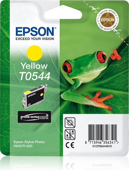 Picture of Epson Frog Singlepack Yellow T0544 Ultra Chrome Hi-Gloss