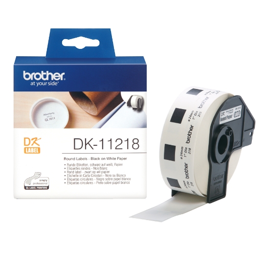 Picture of Brother DK-11218 printer label White