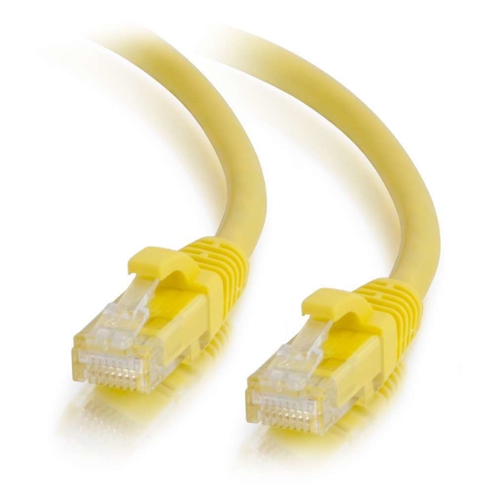 Picture of C2G Cat6 550MHz Snagless Patch Cable 10m networking cable Yellow U/UTP (UTP)