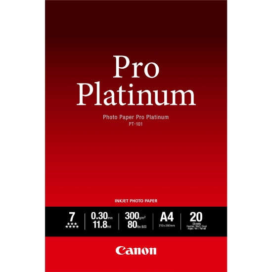 Picture of Canon PT-101 Pro Platinum Photo Paper A4 - 20 Sheets