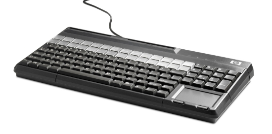 Picture of HP POS USB Keyboard with Magnetic Stripe Reader