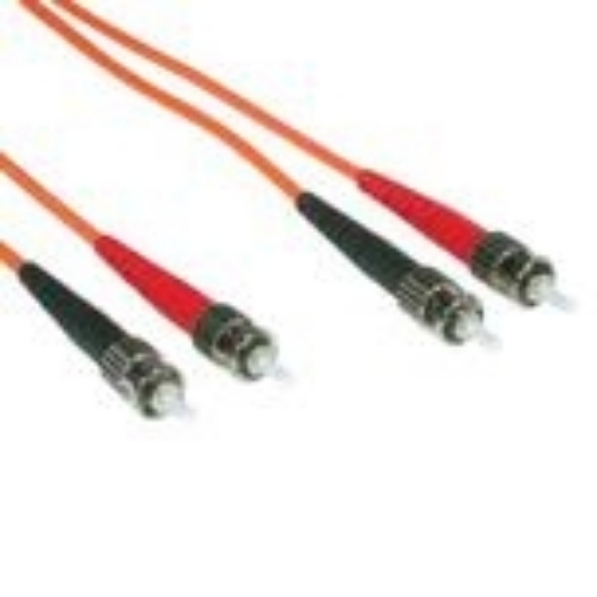 Picture of C2G 2m ST/ST LSZH Duplex 62.5/125 Multimode Fibre Patch Cable InfiniBand/fibre optic cable Orange