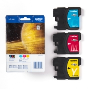 Picture of Brother LC1100RBWBP ink cartridge 3 pc(s) Original Cyan, Magenta, Yellow