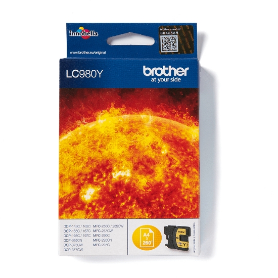 Picture of Brother LC980Y ink cartridge 1 pc(s) Original Yellow