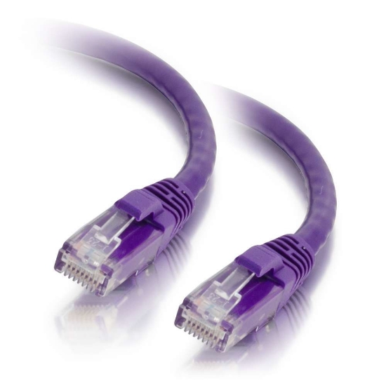 Picture of C2G 2m Cat5e Booted Unshielded (UTP) Network Patch Cable - Purple