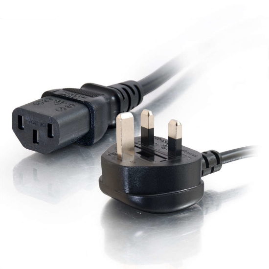 Picture of C2G 2m 16 AWG UK Power Cord (IEC320C13 to BS 1363)