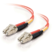 Picture of C2G 2m LC/LC LSZH Duplex 50/125 Multimode Fibre Patch Cable InfiniBand/fibre optic cable Orange