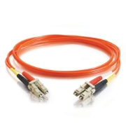 Picture of C2G 2m LC/LC LSZH Duplex 50/125 Multimode Fibre Patch Cable InfiniBand/fibre optic cable Orange