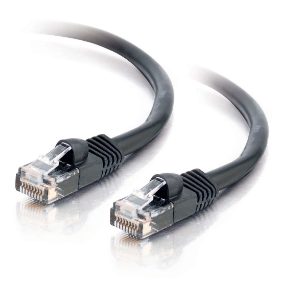 Picture of C2G Cat5E 350MHz Snagless Patch Cable 7m networking cable Black U/UTP (UTP)
