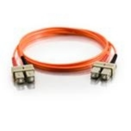 Picture of C2G 2m SC/SC LSZH Duplex 50/125 Multimode Fibre Patch Cable InfiniBand/fibre optic cable (2) SC Orange