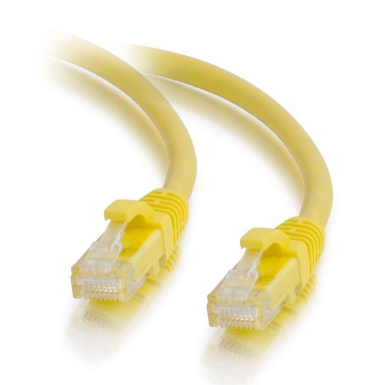 Picture of C2G 3m Cat5e Booted Unshielded (UTP) Network Patch Cable - Yellow