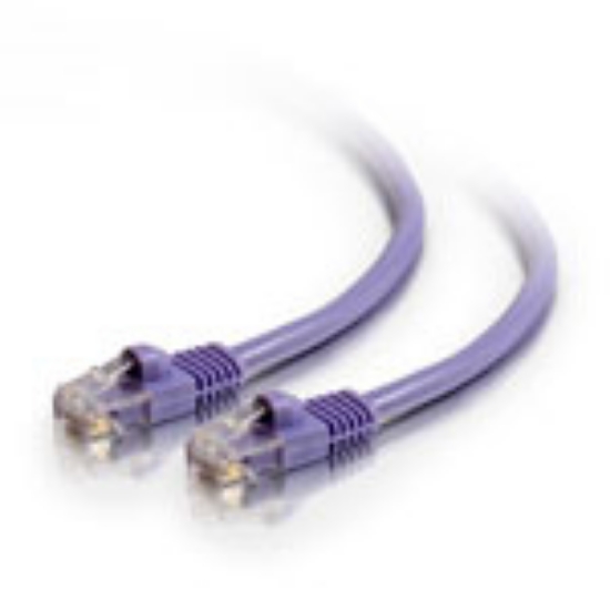 Picture of C2G 1.5m Cat5e 350MHz Snagless Patch Cable networking cable Purple
