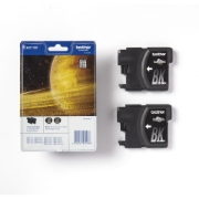 Picture of Brother LC1100BKBP2 ink cartridge 2 pc(s) Original Black