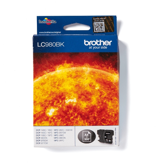Picture of Brother LC980BK ink cartridge 1 pc(s) Original Black
