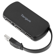 Picture of Targus ACH114EU interface hub USB 2.0 480 Mbit/s Black