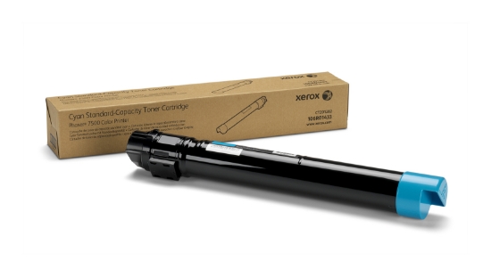 Picture of Xerox Genuine Phaser® 7500 Cyan Standard capacity Toner Cartridge (9600 Pages) - 106R01433