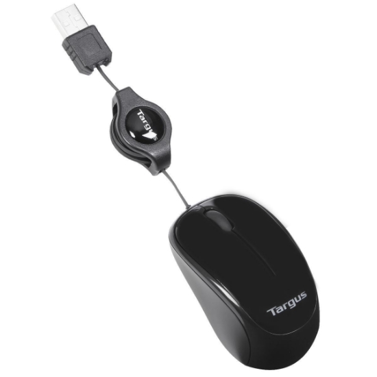 Picture of Targus AMU75EU mouse Travel Ambidextrous USB Type-A Blue Trace 1000 DPI