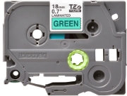 Picture of Brother TZE-741 label-making tape Black on green TZ