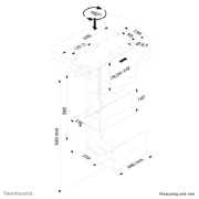 Picture of Neomounts CPU-D250BLACK CPU holder - rotatable - max 30 kg - universal