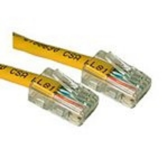 Picture of C2G Cat5E Crossover Patch Cable Yellow 0.5m networking cable 19.7" (0.5 m)