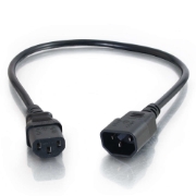 Picture of C2G 2m 18 AWG Computer Power Extension Cord (IEC320C13 to IEC320C14)