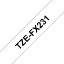 Picture of Brother TZE-FX231 label-making tape Black on white TZ