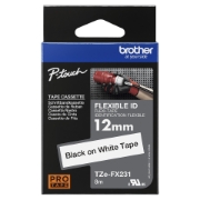 Picture of Brother TZE-FX231 label-making tape Black on white TZ