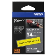 Picture of Brother TZE-FX651 label-making tape Black on yellow TZ